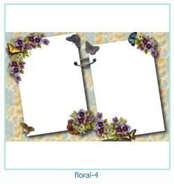 Floral Collages Frames 4